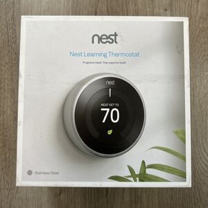 Google Nest 3rd Gen Smart Learning Thermostat Stainless Steel (T3007ES) Working